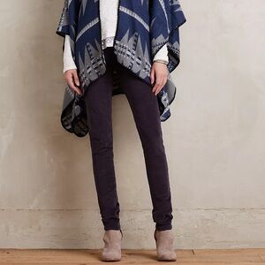 Anthropologie • Pilcro Black Serif Legging Cords Black Size 30